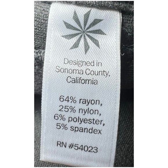 Athleta Womens Size 4P Moto Skinny Pants Petites Grey Zipper Pocket Stretch - Picture 6 of 16